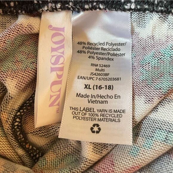 Joyspun Women's Sleep Pajama Pants wide leg black soot multi NWOT - Picture 4 of 6